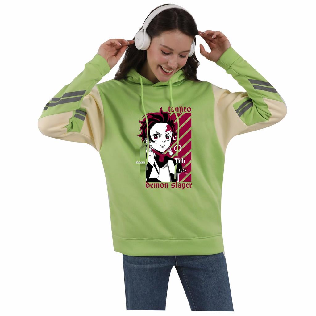 Demon Slayer Paar Patchwork Hoodie
