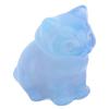 Cat Figurine Crystal Stone Carved Statue Cute Ornament for Home and Office Desk Decoration