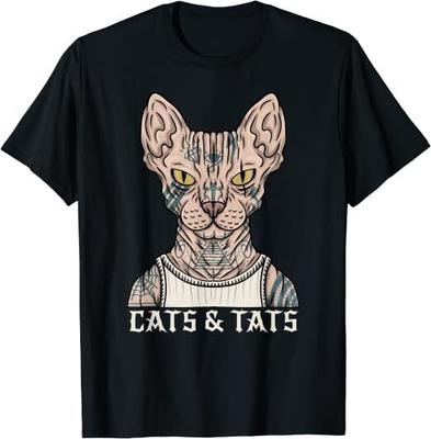 Cats And Tattoo Artist Cat Lover Pet Owner Unisex T-shirt