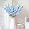 2Pcs Delphinium Artificial Flower 85cm Long Larkspur Stem Silk Flower Bouquet for Home Room Garden Outdoor Wedding Decoration