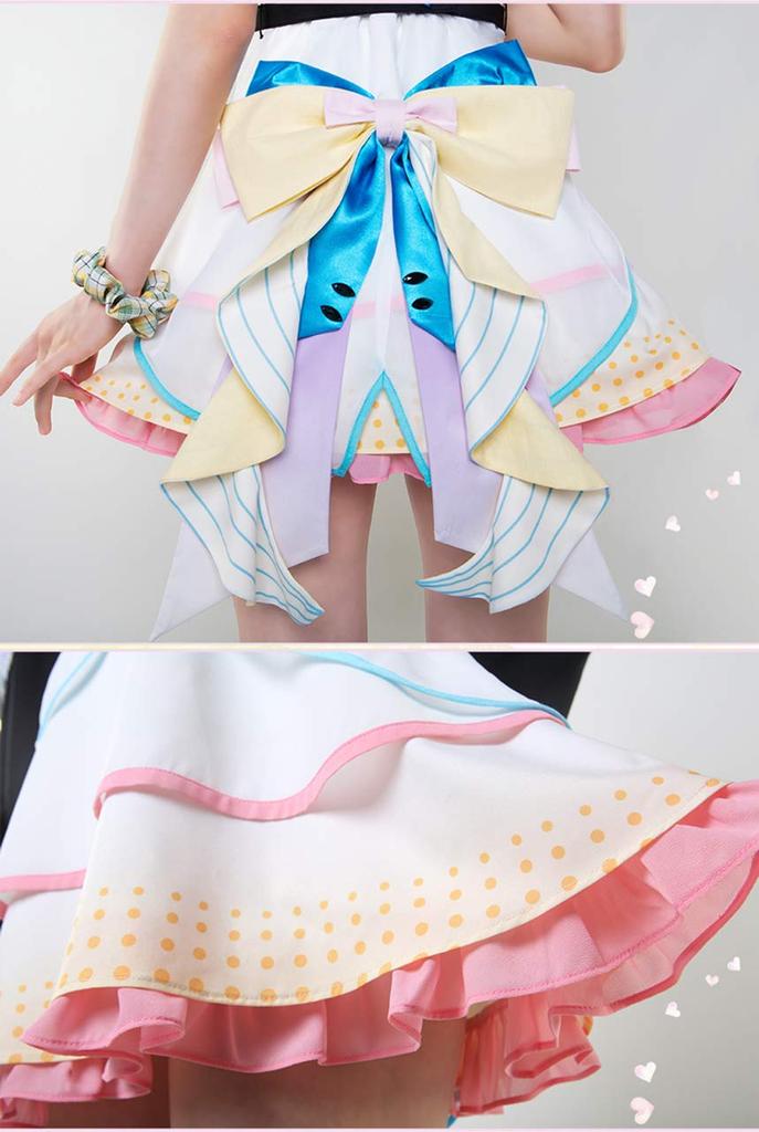[Milky Time] Hatsune Miku Cosplay with Wig, Vocaloid, Thanksgiving, One-Piece Dress, White, Miku