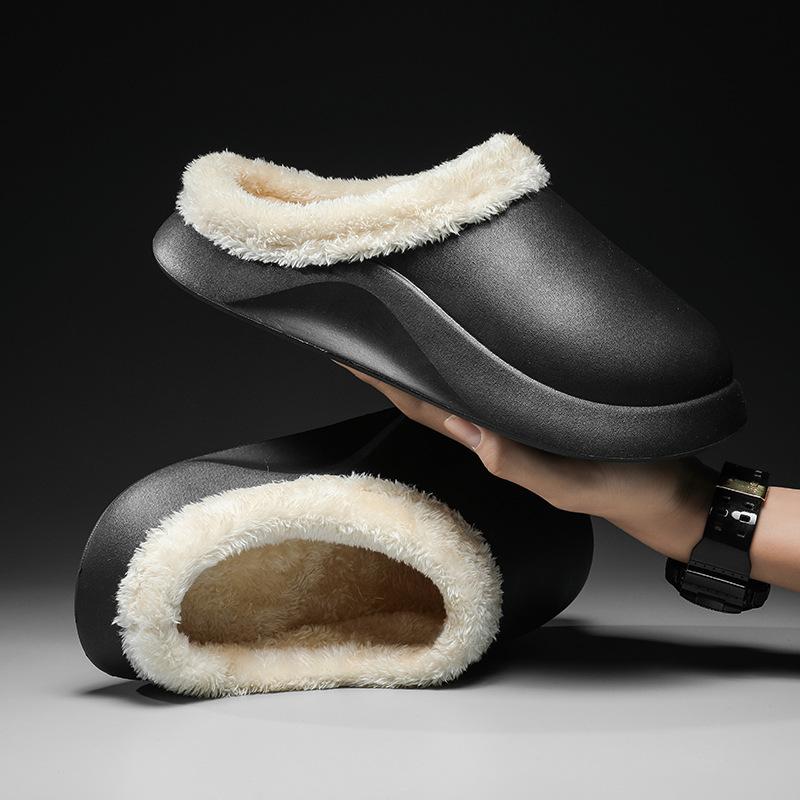 Fashion Winter Men Slippers Soft Flax Simple Cute Warm Home Men Women House Floor Indoor Slides Fur Shoes Room Flat