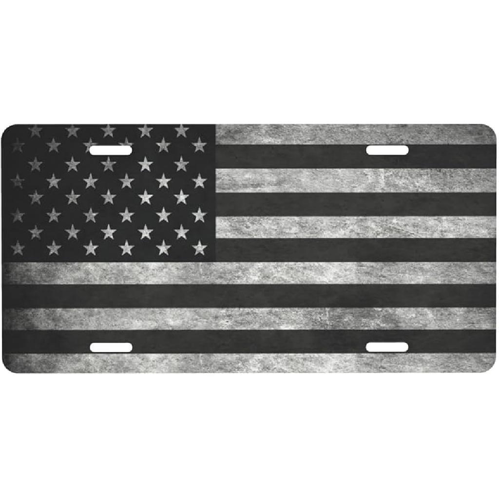 Blessed Front License Plate Aluminum Decorative License Plates Funny Metal Car Plate 6"X12" Novelty Vanity Tag Cover With 4 Holes Car Decor Accessory