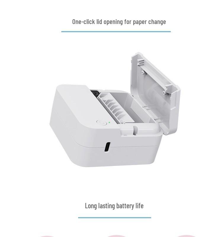 Portable Bluetooth Thermal Mini Printer for Receipts & Inventory with Wireless Printing