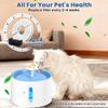 Cat Water Fountain Filter Replacement,Round Carbon Filters Set For 2.4L Top Automatic Pet Fountain Multiple Filtration System