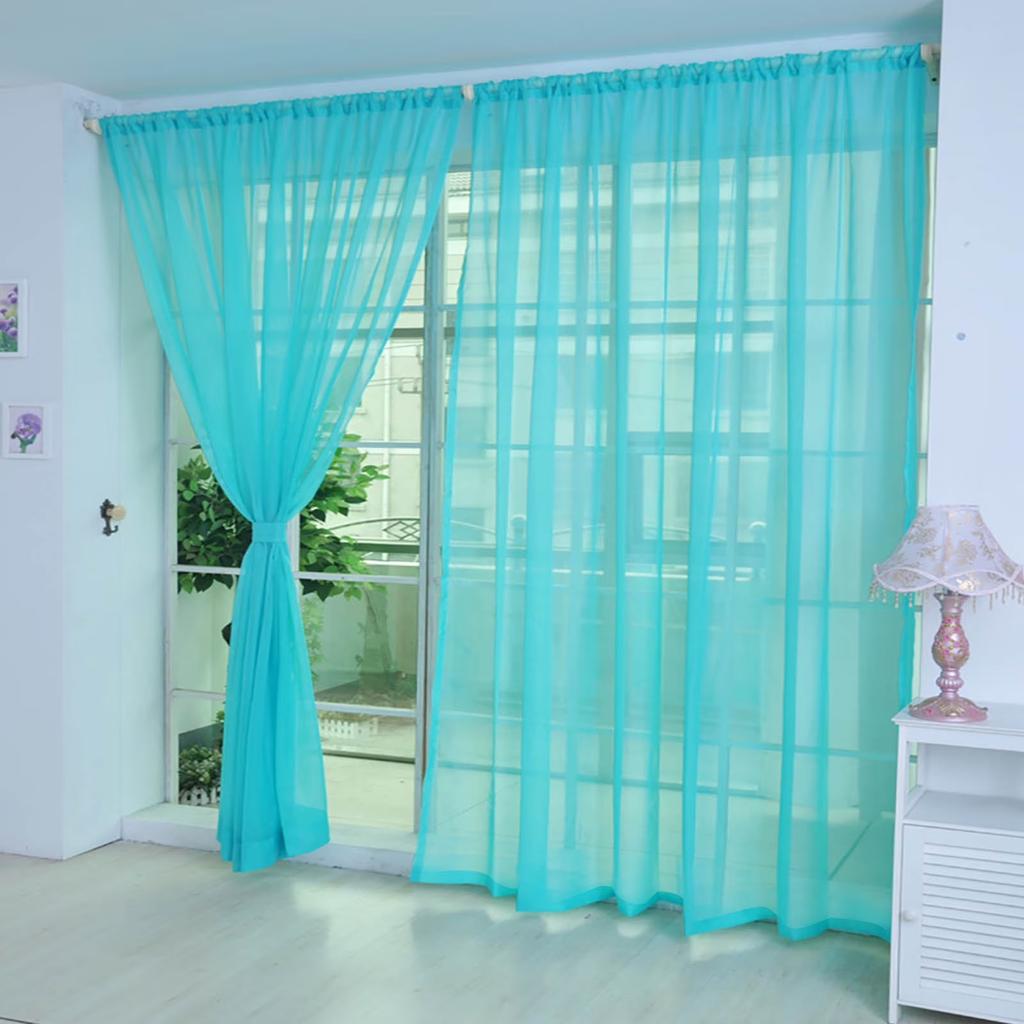 Mahremiyet ve Işık Filtrelemesi Sağlayan, Polyester Elyaftan Yapılmış, Yatak Odaları ve Veranda Kapıları İçin Uygun, İki Panelli Set