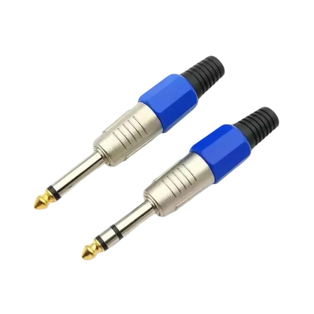 Mono/Stereo Microphone Plug 6.35mm Male Plug Female Audio Jack Connector