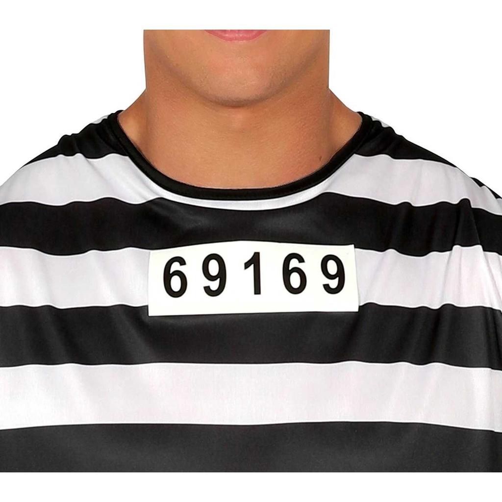 Fiestas Guirca Mens Convict Costume Set