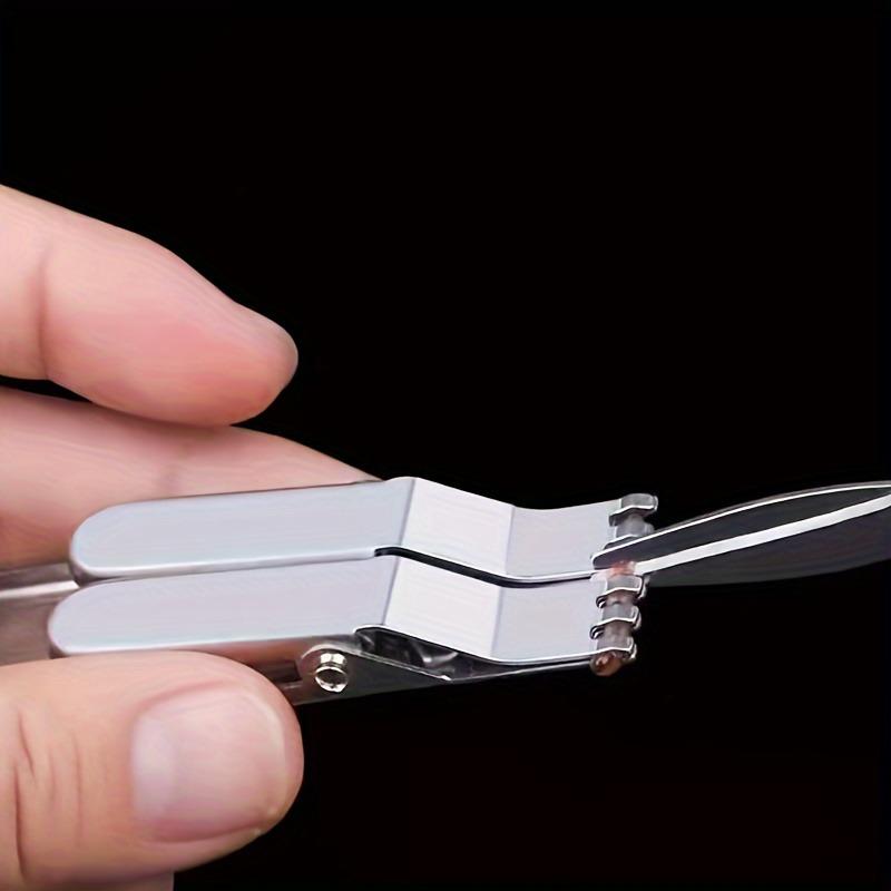 5ks, Klip na nástrahu z nerezové oceli na červy - Rychlý háček a nástroj pro lov živým hmyzem pro všechny rybáře