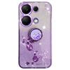 KADEM For Xiaomi Redmi Note 13 Pro 4G/Poco M6 Pro 4G Phone Case Rhinestone Decor Ring Kickstand TPU Cover