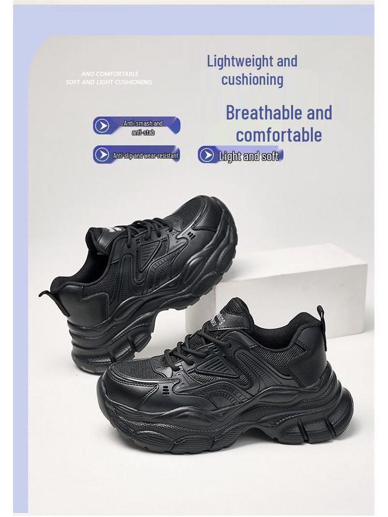 Women's & Men's Lightweight Steel Toe Insulated Work Shoes – Comfortable, Non-slip, Anti-smash & Anti-puncture Protective Footwear.