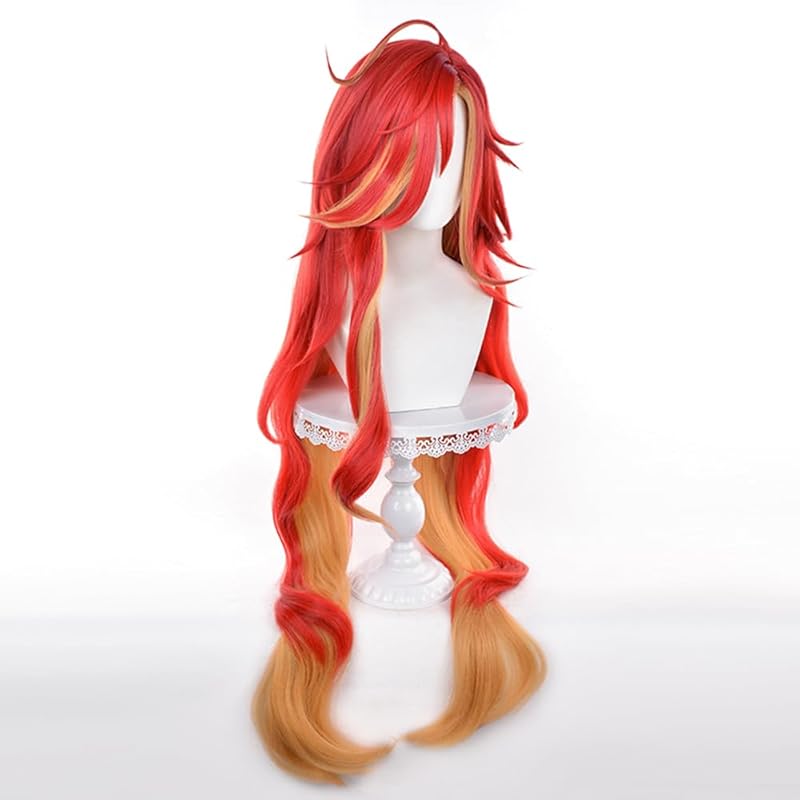 Sizuuenn Genshin Enjin Marvica Mavuika wig cosplay wig heat resistant wig high temperature hair yarn dedicated net event cultural festival school