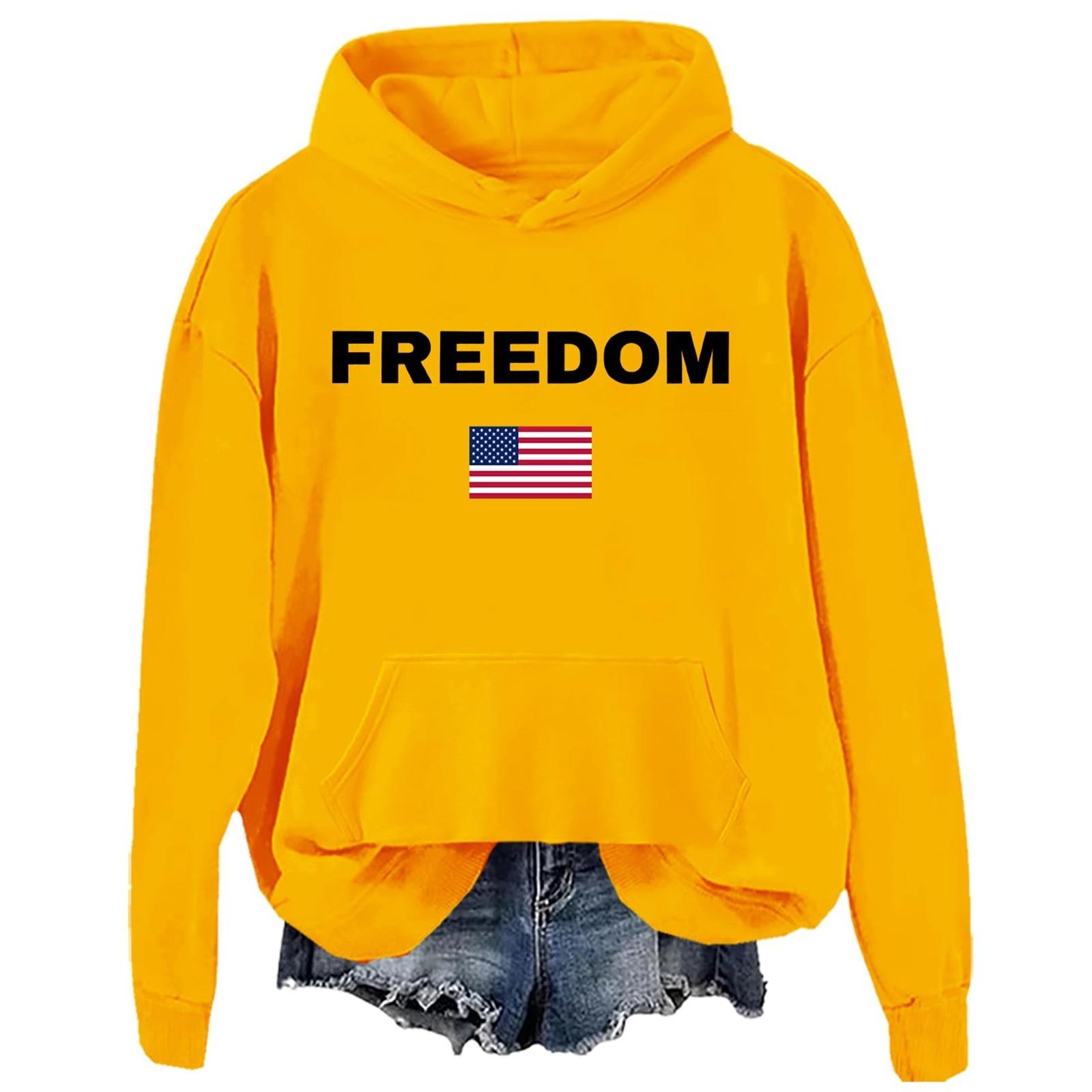 

Женский модный и повседневный пуловер с длинным рукавом и принтом, с круглым вырезом, спортивная одежда, футболка облегающего кроя S жёлтый