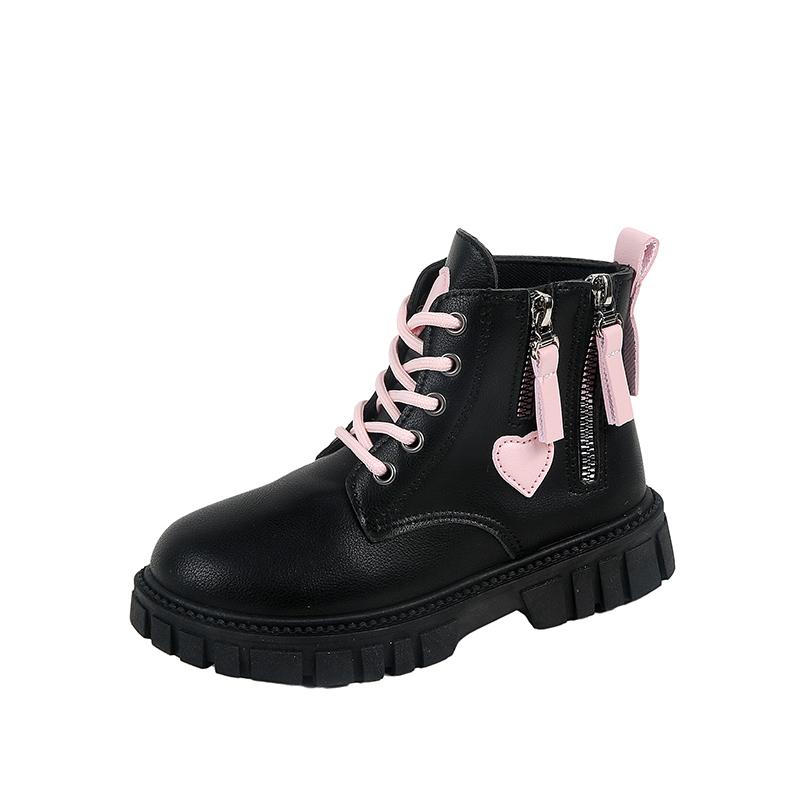 

Girl Side Zipper Boots Children s Boots Kids Platform Spring Fall Casual Girls Boots 37 чорний