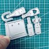 Shopping Bag and Wine Bottle Metal Cutting Dies Stencil for DIY Scrapbooking Photo Album Embossing Paper Cards Crafts Diecuts
