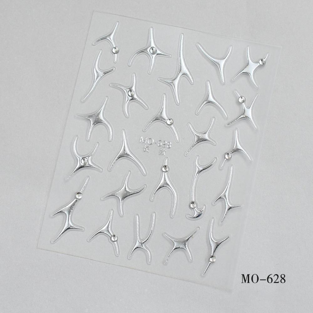 

Bronzing Spider Nail Art Stickers Metallic Texture Nail Decals Jewelry Accessories Style 4