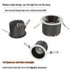Narrow Bezel LED Ceiling Light with Anti-Glare Eye Protection and Full Spectrum, 75mm Recessed Installation for Hotel or Home Bedroom