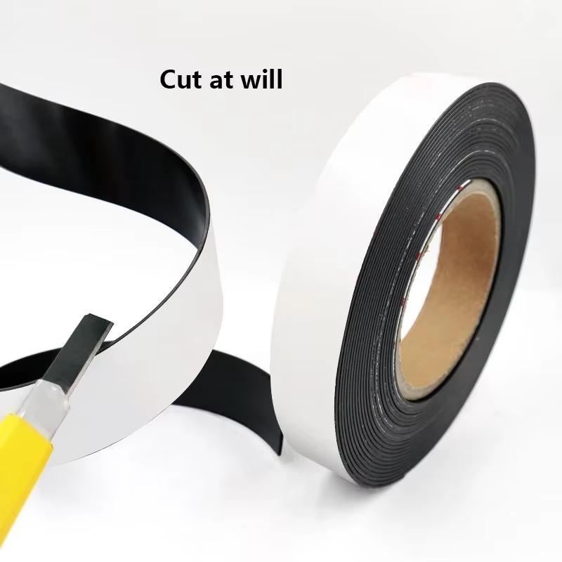 1-10M DIY Strong Flexible Magnet Strip Self Adhesive Magnetic Tape Rubber Magnet Tape Soft strip tape strong back glue 39.37inch