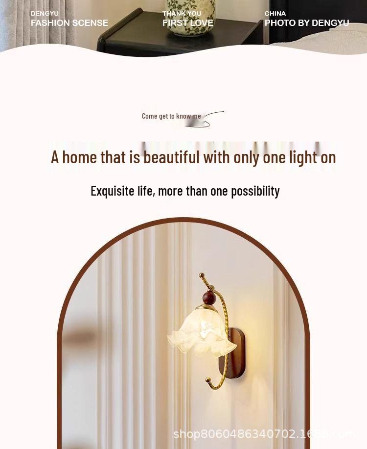 Zhongshan Mid-Century Modern Wall Lamp: Retro French Living Room/Bedroom Lighting