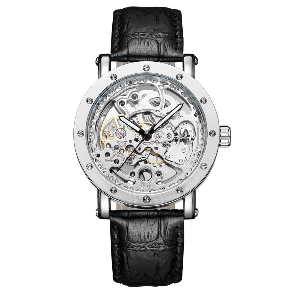 Men's Dual-Sided Hollow Automatic Mechanical Waterproof Watch