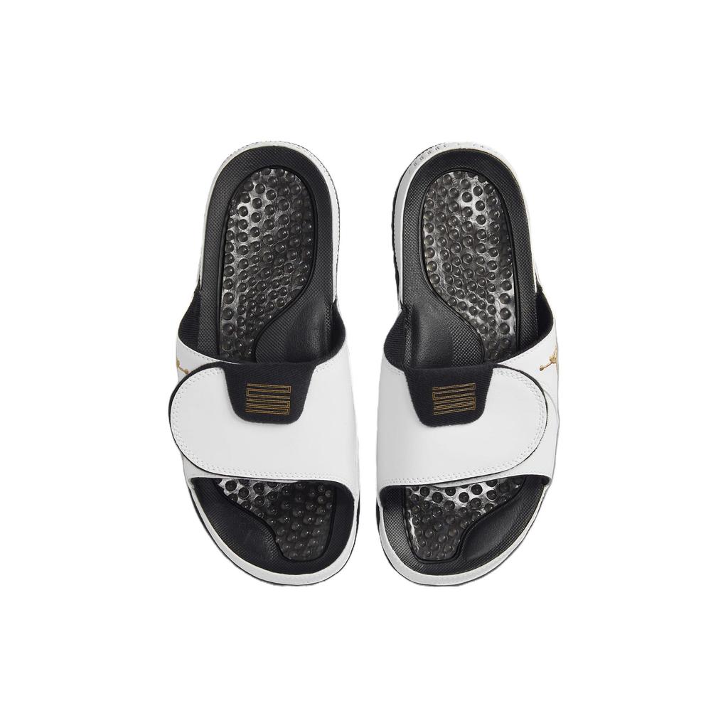 Klapki Air Jordan Hydro 11 Retro Gratitude Męskie Białe Metaliczno-Złote Czarne FN2452-170