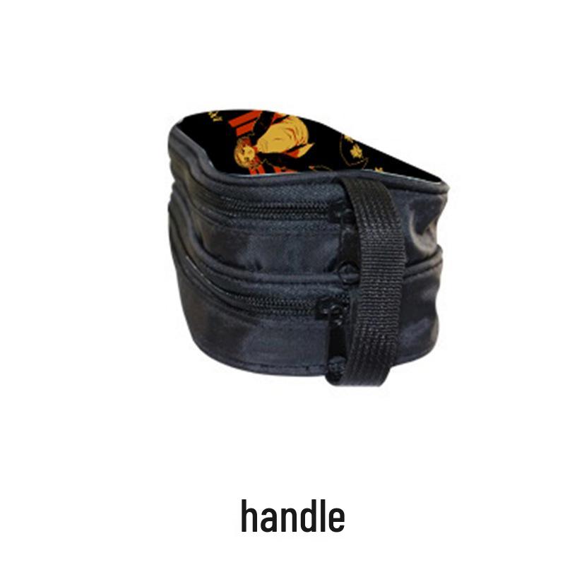 Double-Layer Student Pencil Case with Various Printed Patterns - Large Capacity
