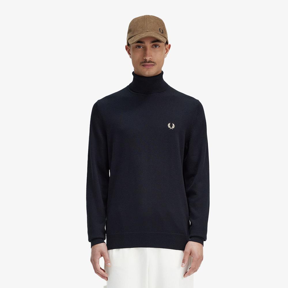 Fred Perry [Sharp] Roll Neck Knit (198) Afpm2339552-198 Black/S