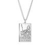 Dawapara Wands Tarot Card Vintage Amulet Pendant Necklace Link Chain Talisman Necklaces Stainless Steel Jewelry Golden Black