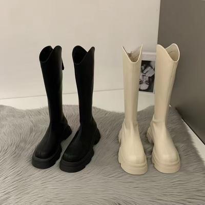 Tall Knight Boots But Knee Thick Legs Big Tube Circumference Long Boots 2025 New Autumn and Winter Long Boots Women's Thick Heel
