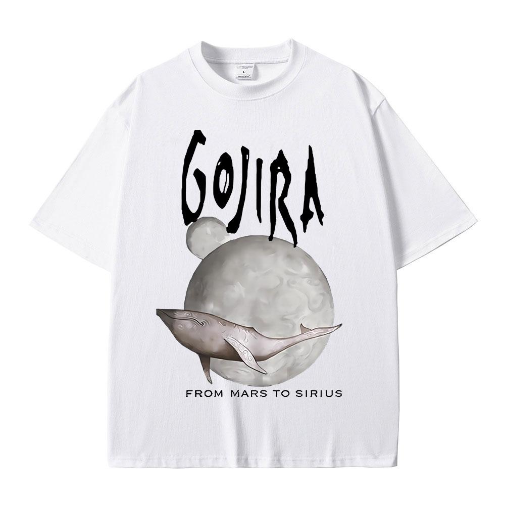 

Французький метал-гурт Gojira Від Марса до Сіріуса Літаючі кити Музичний альбом Графічна футболка Чоловіча Жіноча Вінтажні Готичні Рок Футболки XL