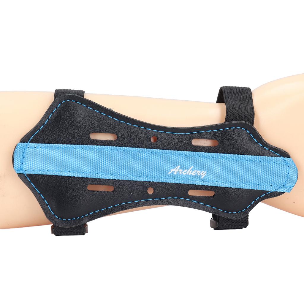 Kids Archery Arm Guard PU Leather Adjustable Thickened Breathable Shooting Practice Bow Forearm Protector for Recurve