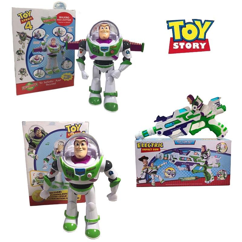 Interactive Buzz Lightyear Toy Story 4 Action Figure With Sound And Walking Features