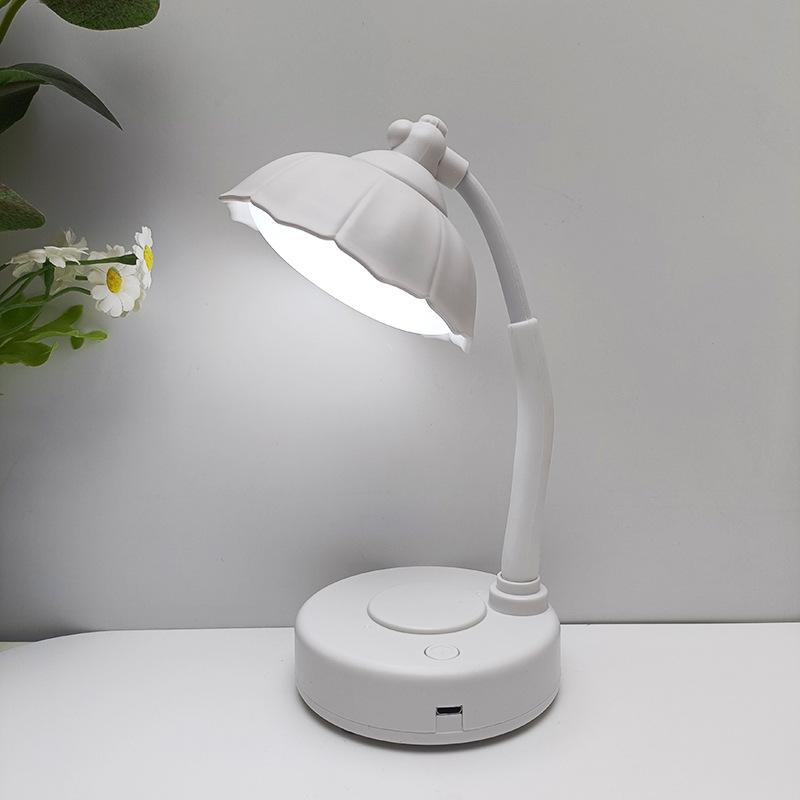 

Милая настольная лампа в форме цветка для зарядки через USB для детской комнаты, ручная сборка, DIY, зарядка через USB белый