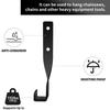4 Pieces Chainsaw Wall Mount Holder Metal Rust-Resistant Space-Saving Organization Heavy Duty Chain Saw Storage Rack Hook