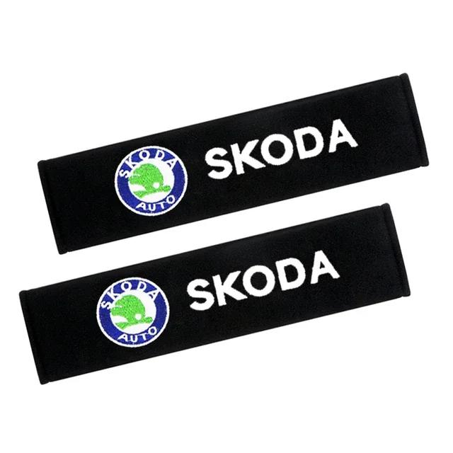 

Захисний чохол на ремінь безпеки для автомобіля Зручний дихаючий чохол на ремінь безпеки для Skoda Octavia KAMIQ KODIAQ SUPERB RAPID FABIA YETI embroidery B