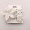 3PCS Hawaiian Gradient Flower Hair Claw Clip For Women Girl Fashion Plastic Non Slip Hold Hairpin Barrette Hair Accessories