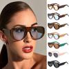 Vintage Fashion Oversized Sunglasses Women Men Oval Cat Eye Candy Mirror Sun Glasses Trendy Eyewear Unisex Sexy Luxury