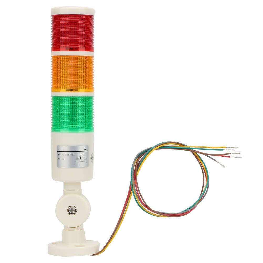 CNC Machine Warning Light LED Indicator Alarm Signal Light Alarm LED Light Warning LED Light Indicator Alarm Signal Tower Light with Buzzer Sound