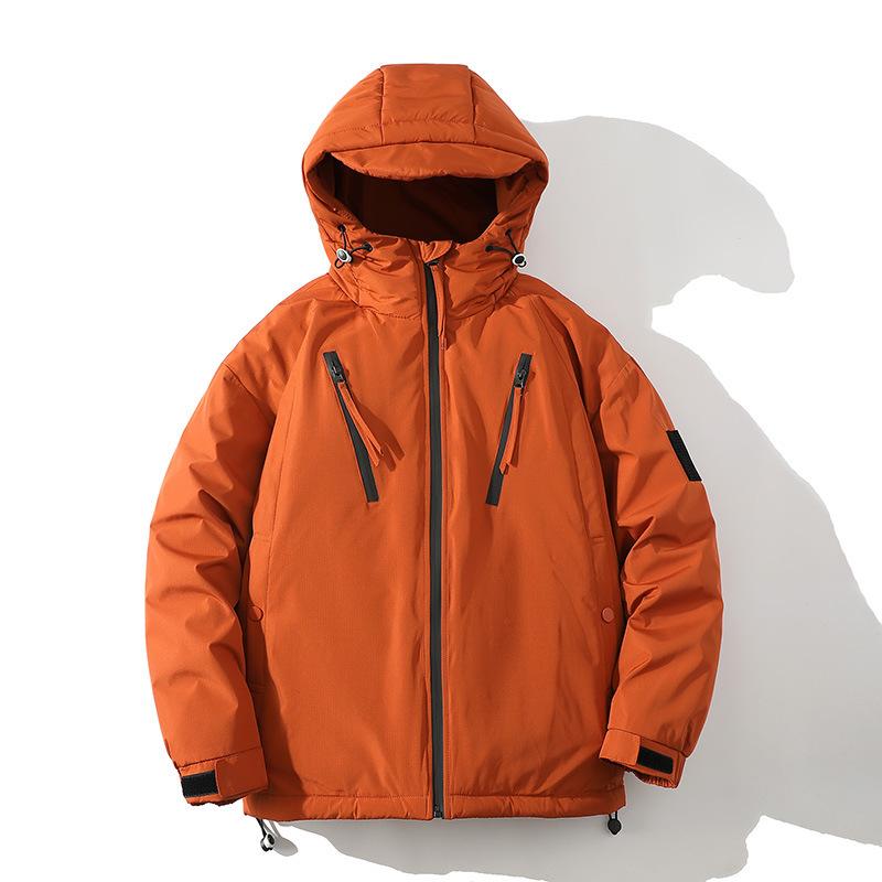 Winter New Men's Graphene Cotton-padded Clothes Casual Fashion Warm Versatile Hong Kong Style Tooling Men and Women