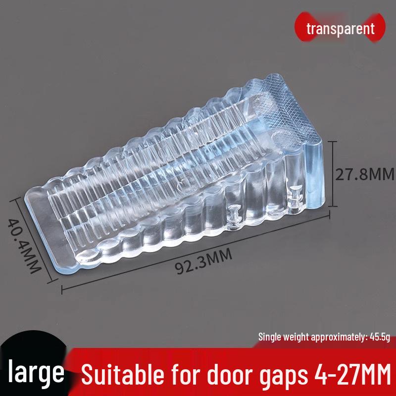 Windproof, Punch-Free Anti-Collision Door Stopper - Rubber Safety Stop for Home Doors