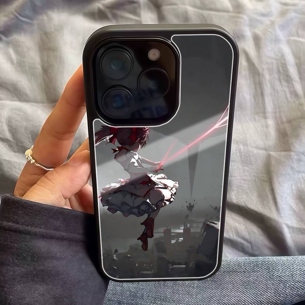 P-Puella Magi Madoka Magica Phone Case For IPhone 17 Air 16 E Pro Max 15 14 13 Mini 12 Pro 11 Max Plus Black Cover