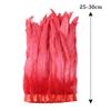 1Mgold Silver Rooster Feather Trim Ribbon 25-30Cm Natural Feathers Fringe For Wedding Party Clothes Decoration Plumes Crafts