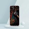 Soft TPU Transparent Phone Case Cover for iPhone 16 15 14 13 12 11 Pro Max XR 8 7 Plus XR Shell Animal Cute Peacock Pattern Bags