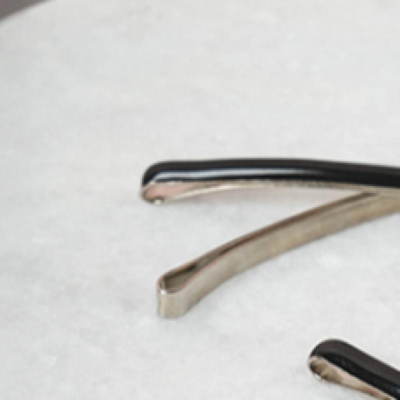 Daiso Indah Haarklammer Epoxy Runde Form 6er-Pack