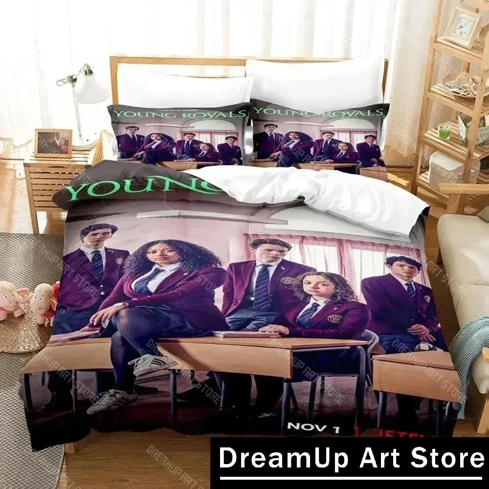 3D Print Young Royals Bedding Set Duvet Cover Bed Set Quilt Cover Pillowcase Comforter King Queen Size Boys Adult Bedding Set