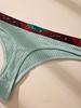 7PCS Women Thongs Panties Cotton Striped Underwear Sexy Intimates Female Lingerie Solid Color Comfort Panty Soft G-Strings