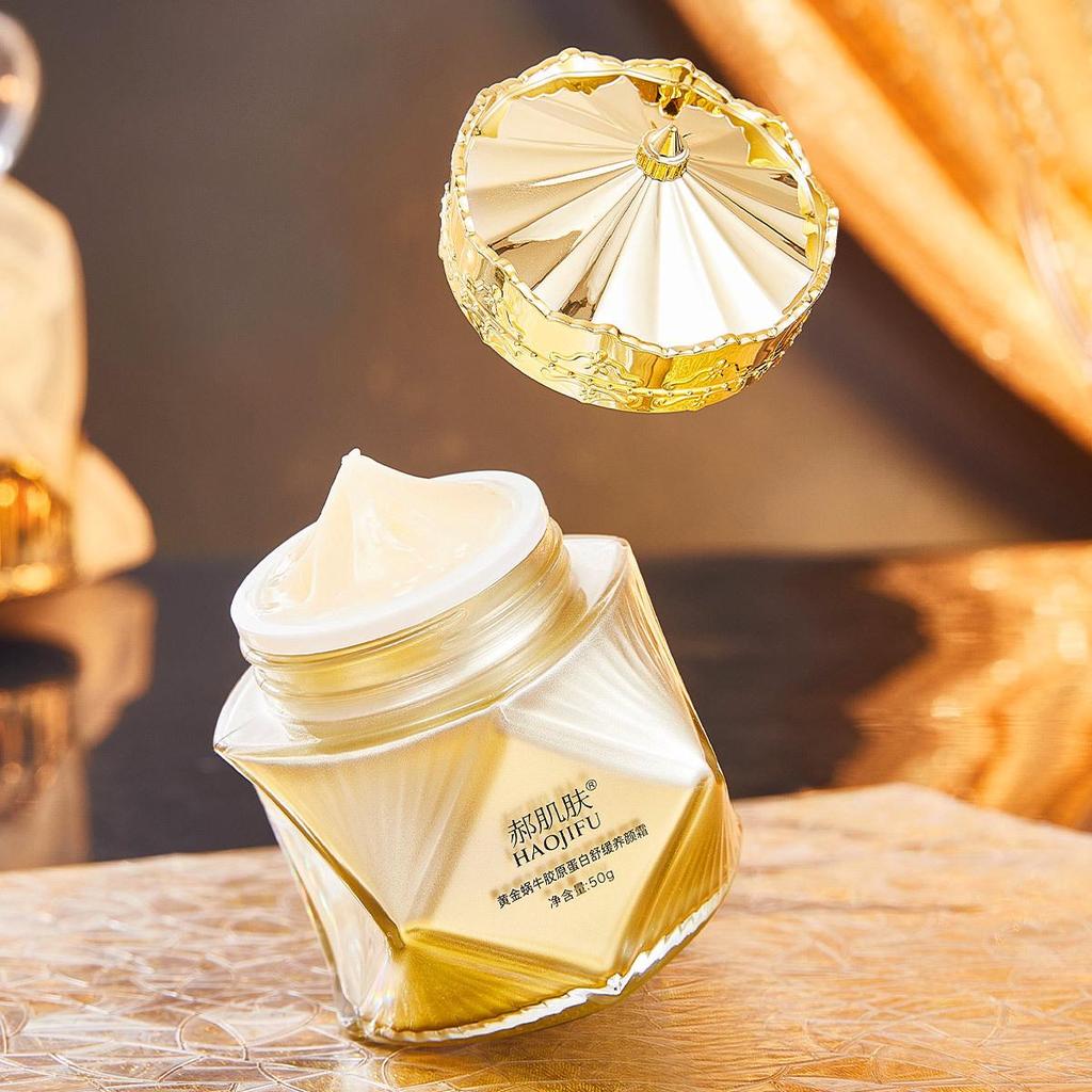 Hao Skin Guld Snigel Kollagen Återfuktande Ansiktskräm - Lugnande & Närande Fuktighetskräm.