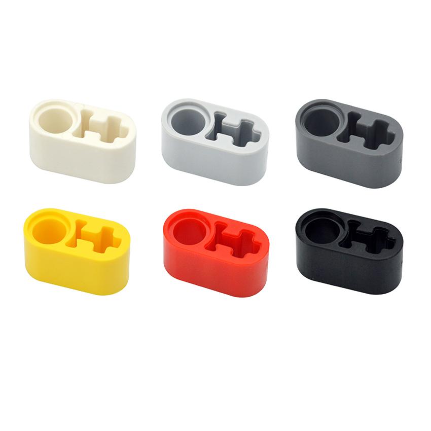Compatible With 60483 74695 MOC Technical Beam Thick Bricks 1x2 Axle Holes Kid Tech Toys Assembles Building Blocks 30Pcs
