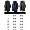 Men's Plus Size Mid-Length Winter Jacket with Detachable Hood and Fur Collar