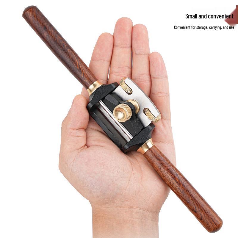 Adjustable Woodworking Bird Plane for Curved and Straight Edges - Mini Shaping Tool with Flat and Round Bottom